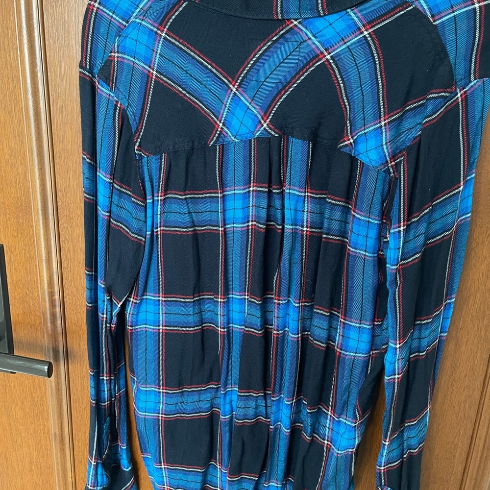 Rails Soft Plaid Button Down Shirt Size L - image 4